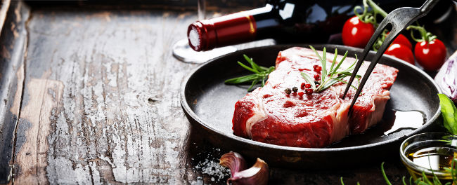 Steak in Malbec-Weinsoße