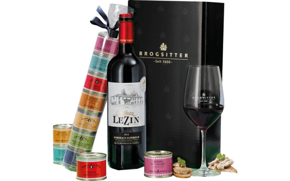 Bordeaux mit Pasteten