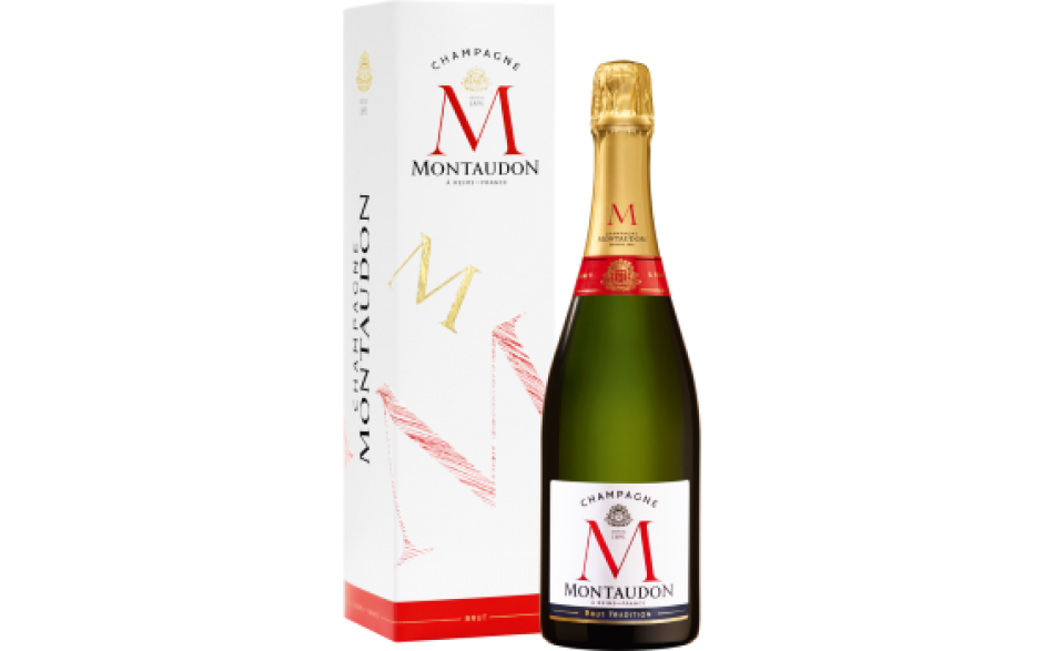 Champagne Montaudon Brut in Geschenkpackung