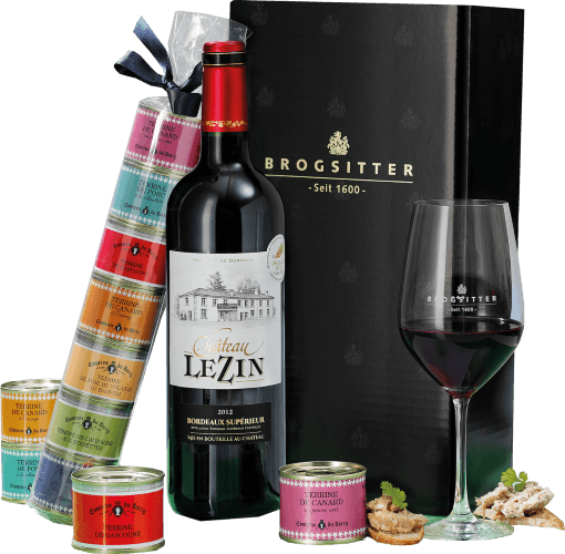 Bordeaux mit Pasteten