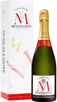 Champagne Montaudon Brut in Geschenkpackung