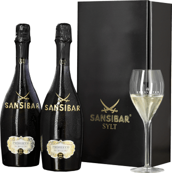  Prosecco Spumante der „Sansibar“ auf Sylt im Geschenkkarton