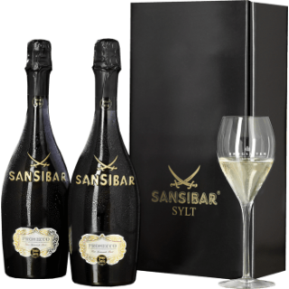  Prosecco Spumante der „Sansibar“ auf Sylt im Geschenkkarton