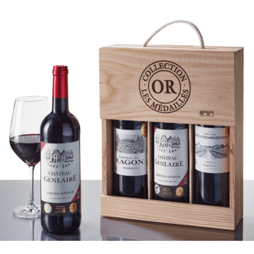3 Flaschen Vins de Bordeaux - Goldprämiert